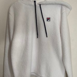 White Fila Hoodie